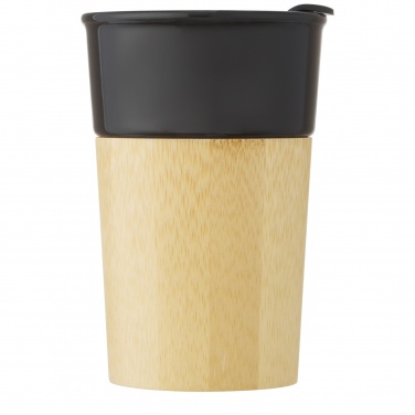 Logotrade promotional giveaway picture of: Pereira 320 ml porcelain mug with bamboo outer wall